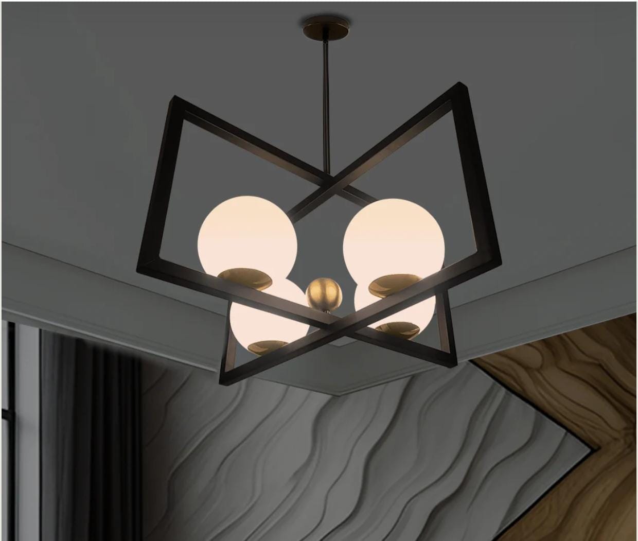 Simmetria Globe Hanging Chandelier